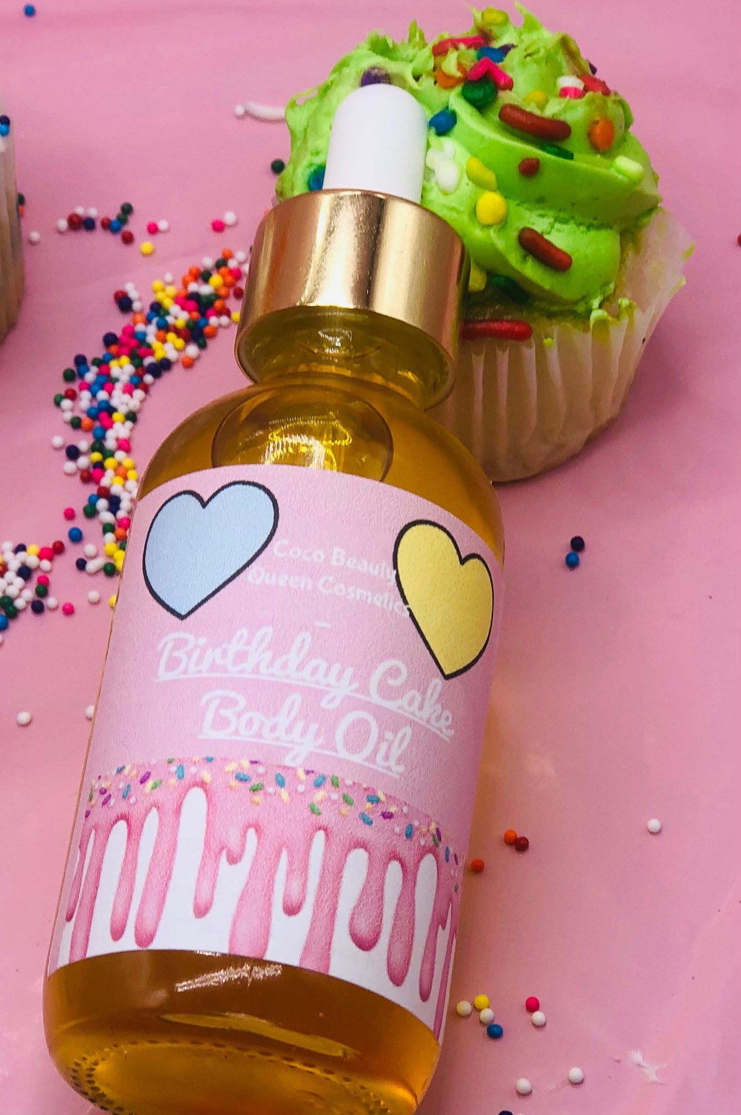 Birthday Cake Body Oil coco beauty queen cosmetics