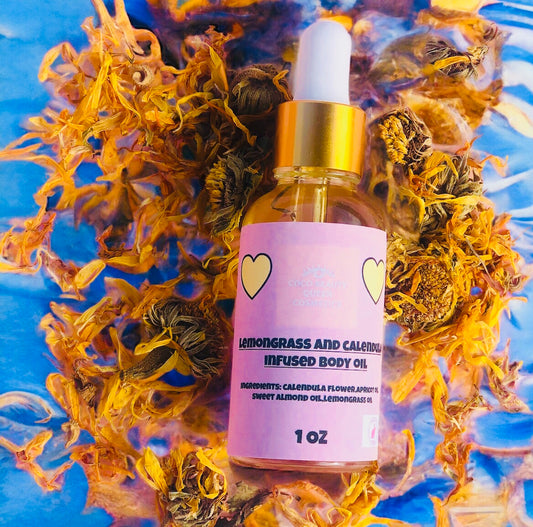 Lemongrass and calendula infused body oil