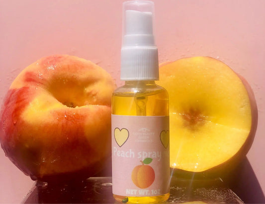 Peach body mist coco beauty queen cosmetics