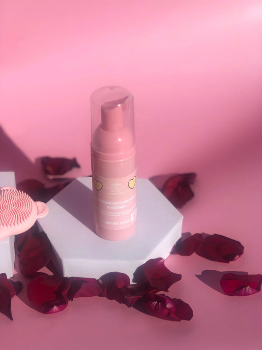 Rose water foaming facial cleanser coco beauty queen cosmetics
