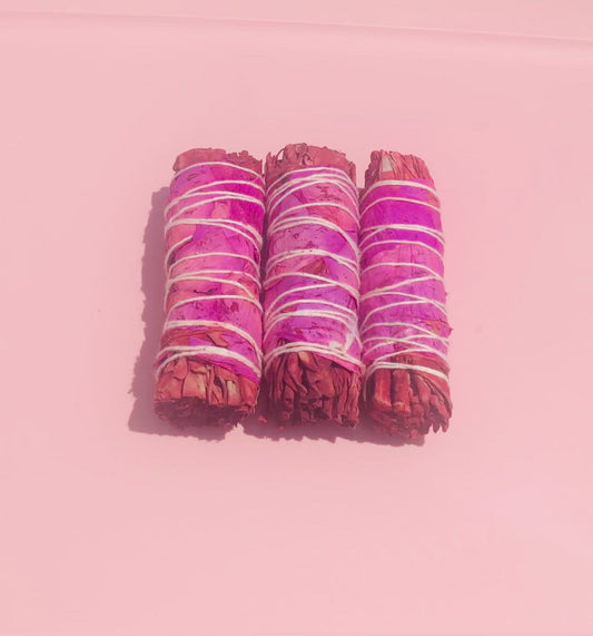 White Sage Dragon’s Blood Smudge rose Stick