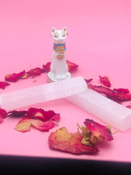 SELENITE CRYSTAL WAND coco beauty queen cosmetics 